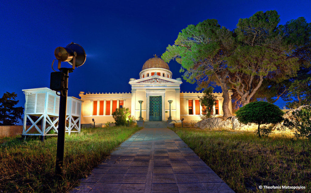 Το Αστεροσκοπείο Αθηνών (κτήριο Σίνα) σήμερα, ©φωτογραφία: Εθνικό Αστεροσκοπίο Αθηνών