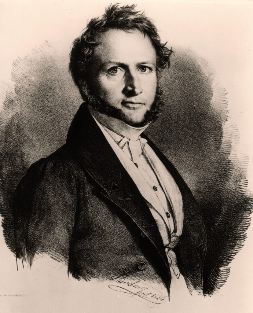 Georg Ludwig von Maurer, Lithografie von Gottlieb Bodmer (1836).