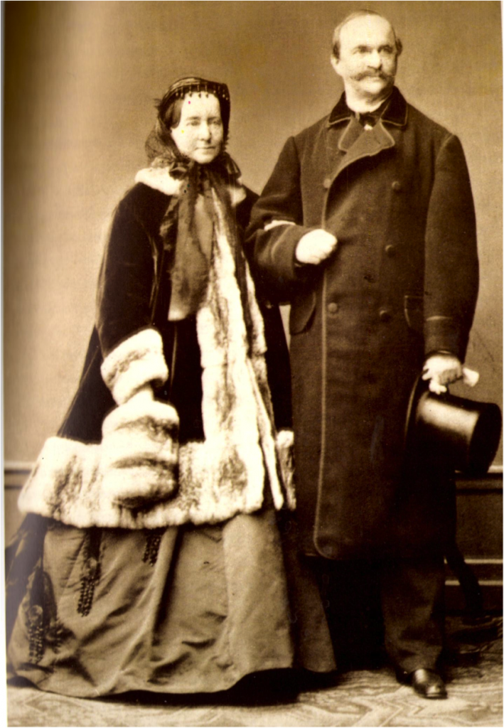 König Otto und Königin Amalia auf einem Bild aus dem Jahr 1867